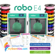 Load image into Gallery viewer, Robo E4 and MyStemKits School Plan Bundle with Material