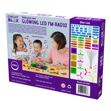 Load image into Gallery viewer, Circuit Blox™ BYO Glowing LED FM Radio 395 Project Student Set