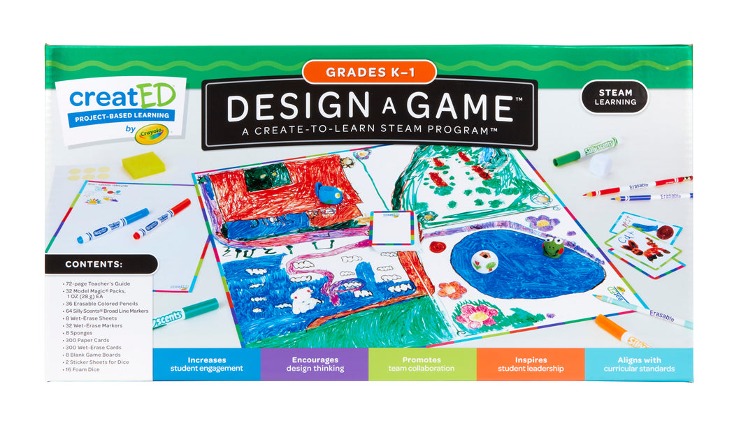 STEAM Design-a-Game for Classrooms for Grades K-1