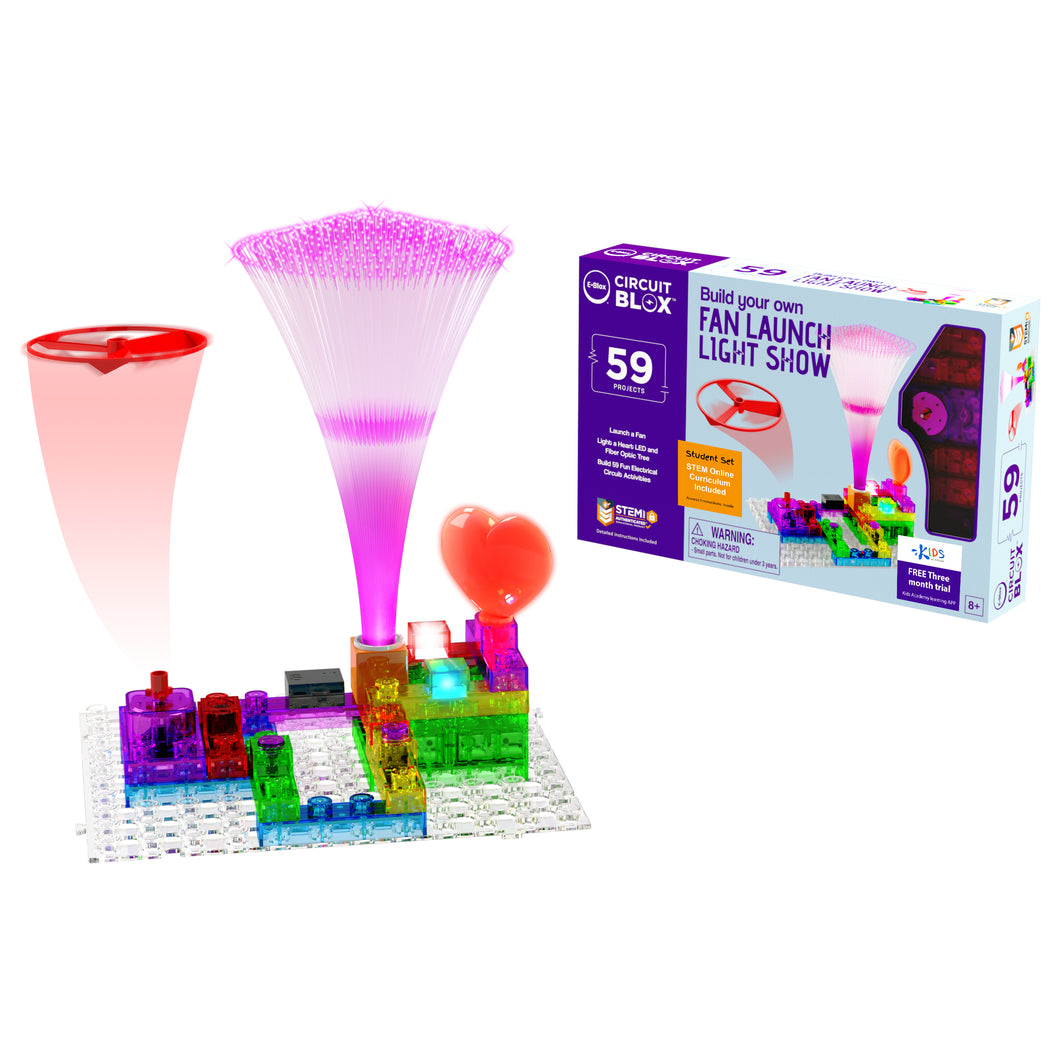 Circuit Blox™ BYO Fan launch Light Show 59 Project Student Set