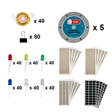 Load image into Gallery viewer, Through-Hole LED Class Set - Powered Paper Circuits Level 3
