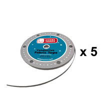 Load image into Gallery viewer, Conductive Fabric Tape 5 Roll Value Pack
