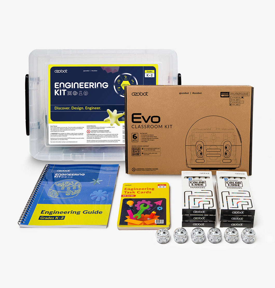 Engineering Kit with Evo 6 Pack: K-2 Students – Maker Maven