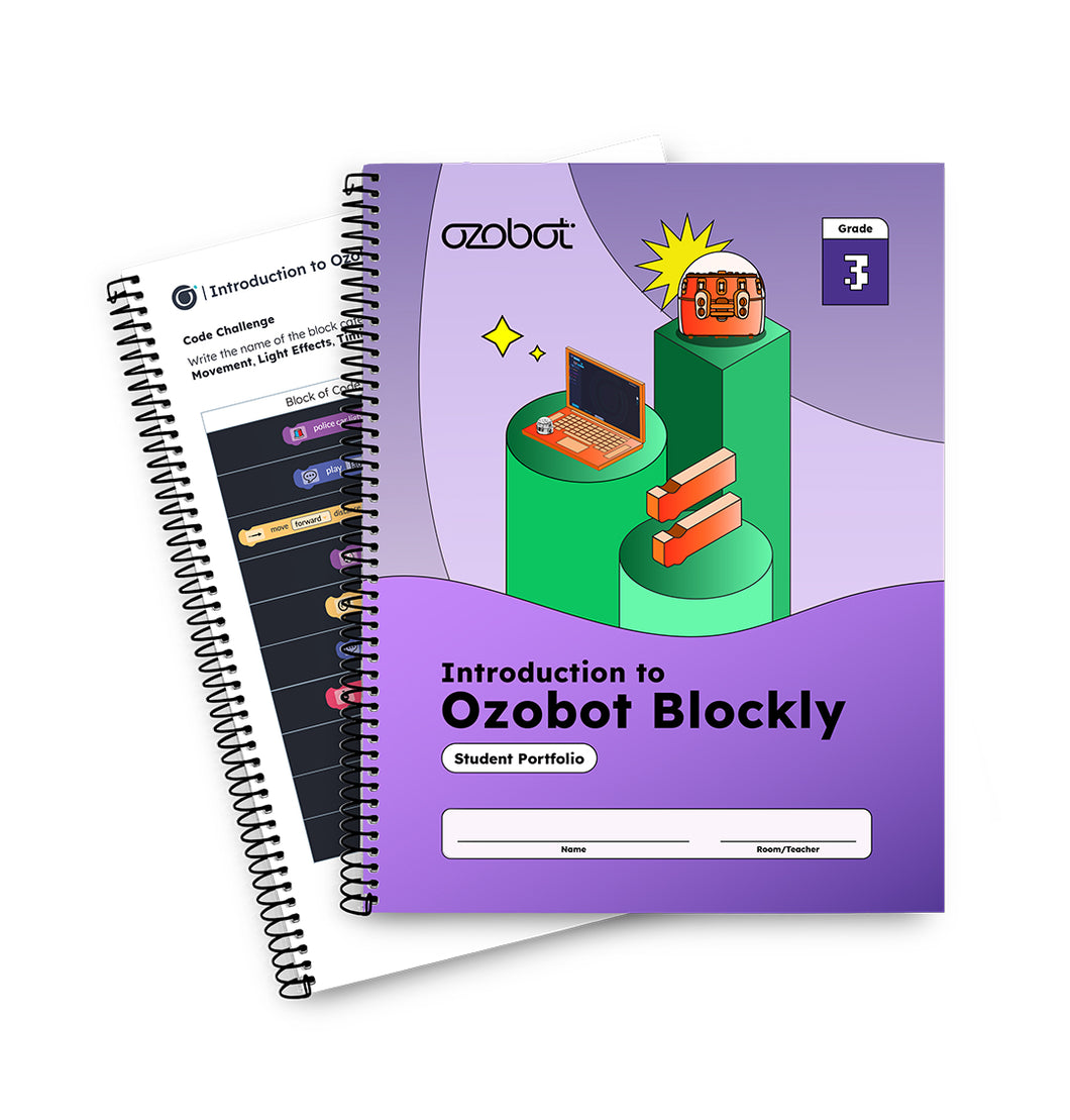 Introduction to Ozobot Blockly 12pk Student Portfolio